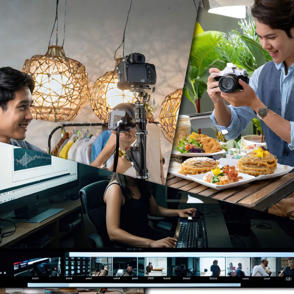 Jasa website kami menawarkan solusi lengkap untuk bisnis Anda, termasuk pembuatan website profesional yang diintegrasikan dengan konten visual berkualitas tinggi, meliputi fotografi, videografi, dan desain grafis, untuk memastikan brand Anda tampil memukau secara online.